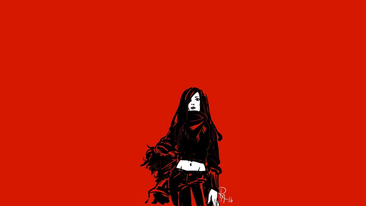 Красные минималистичные обои