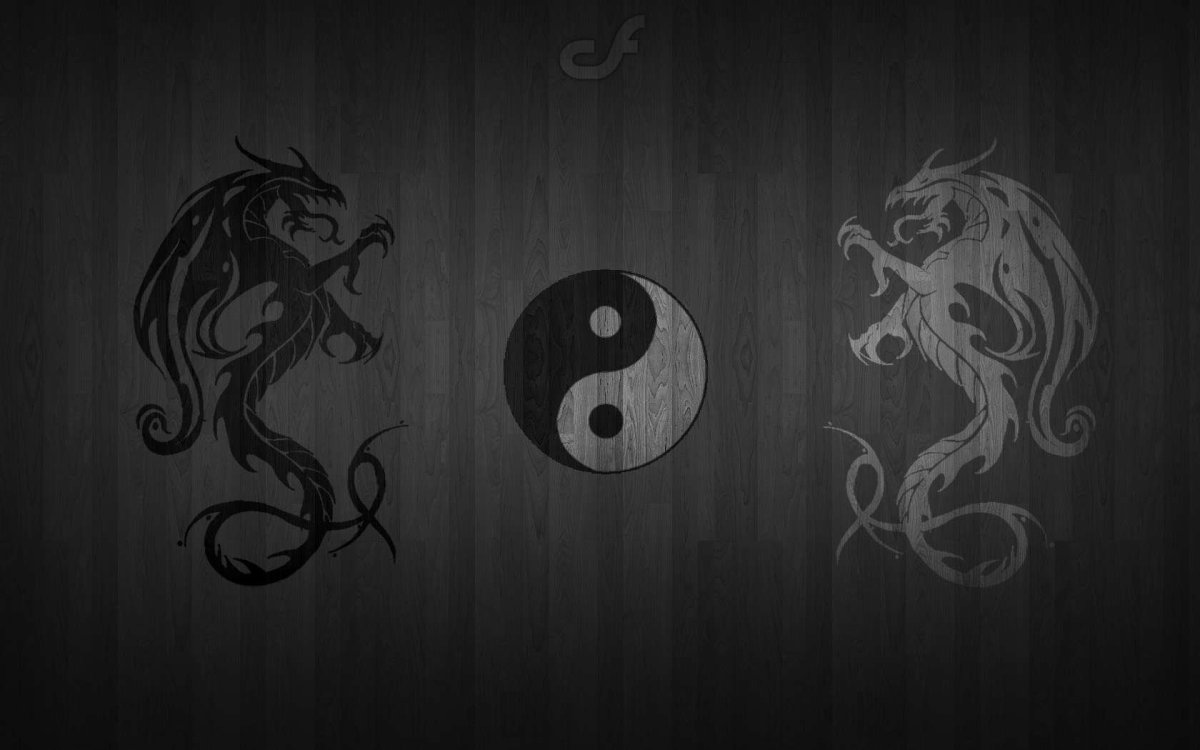 Котики Инь Янь рисунок