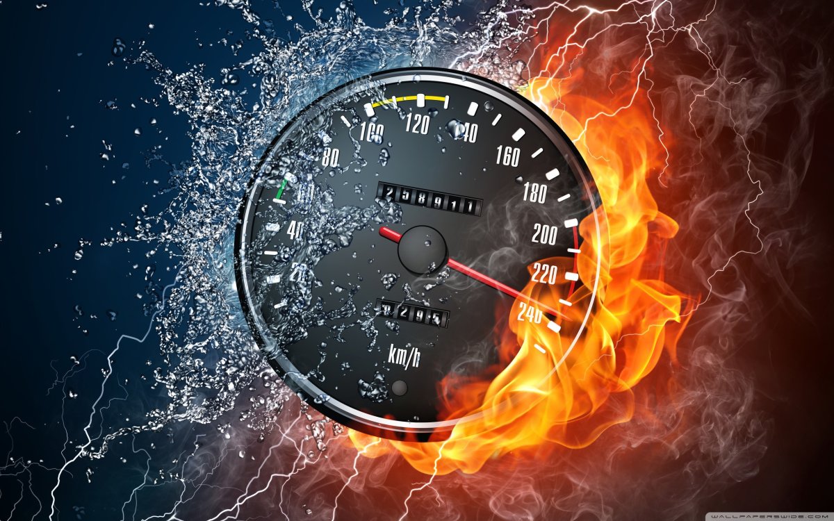 Спидометр в огне