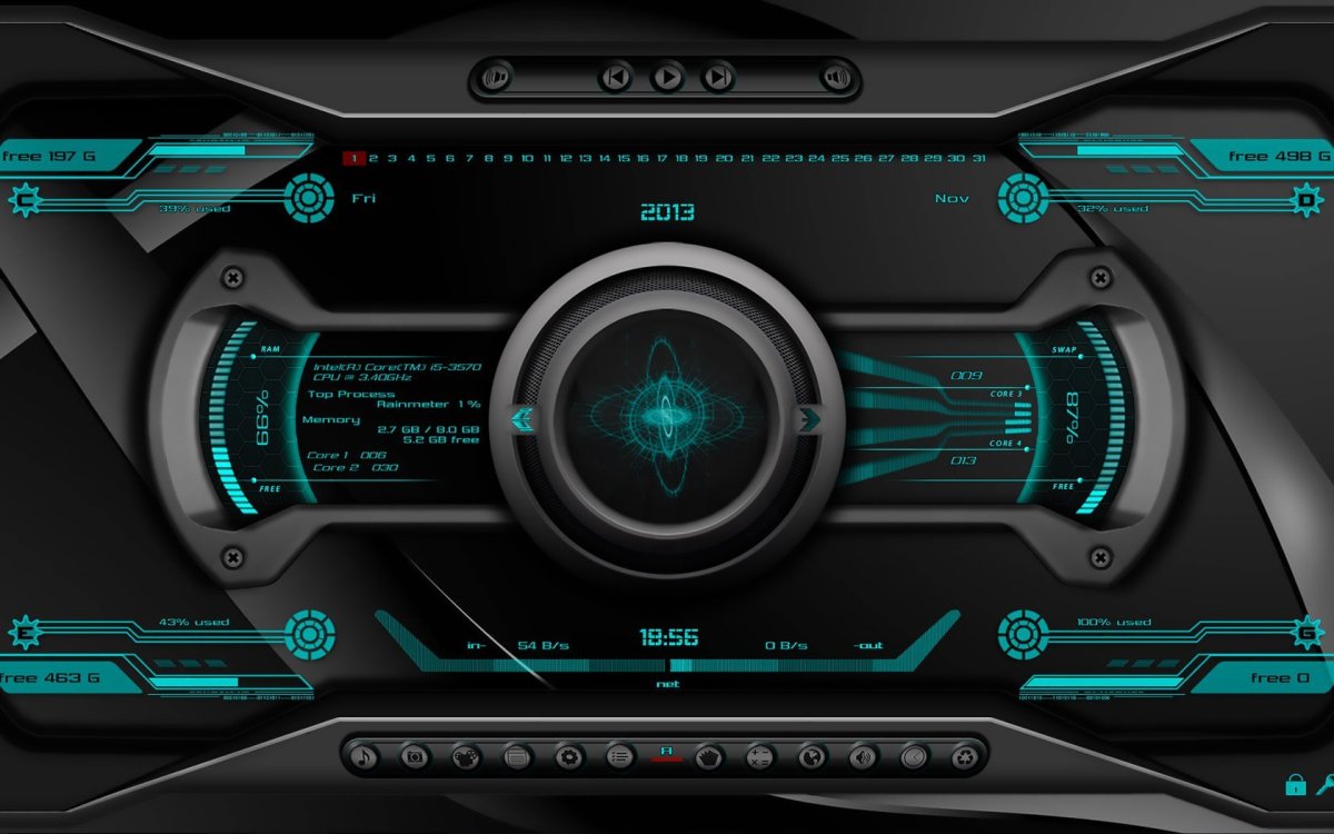 Футуристические кнопки