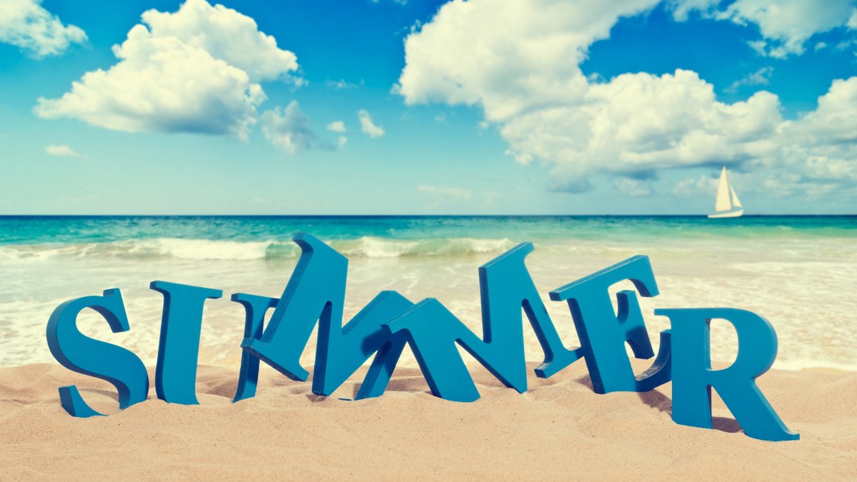 Лето море надпись