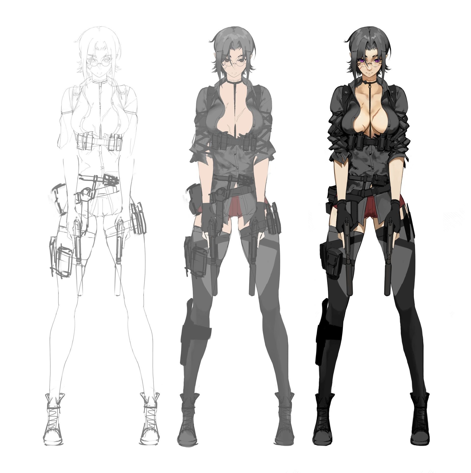 Cyberpunk concept art character фото 48