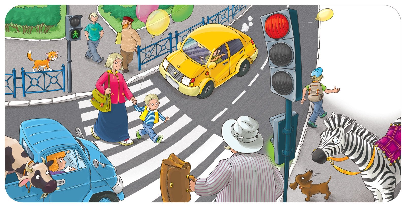 Пропустить шагать. Сюжетная картина на дороге. Дорожные ситуации для дошкольников. Зебра ПДД для детей. Зебра и светофор.