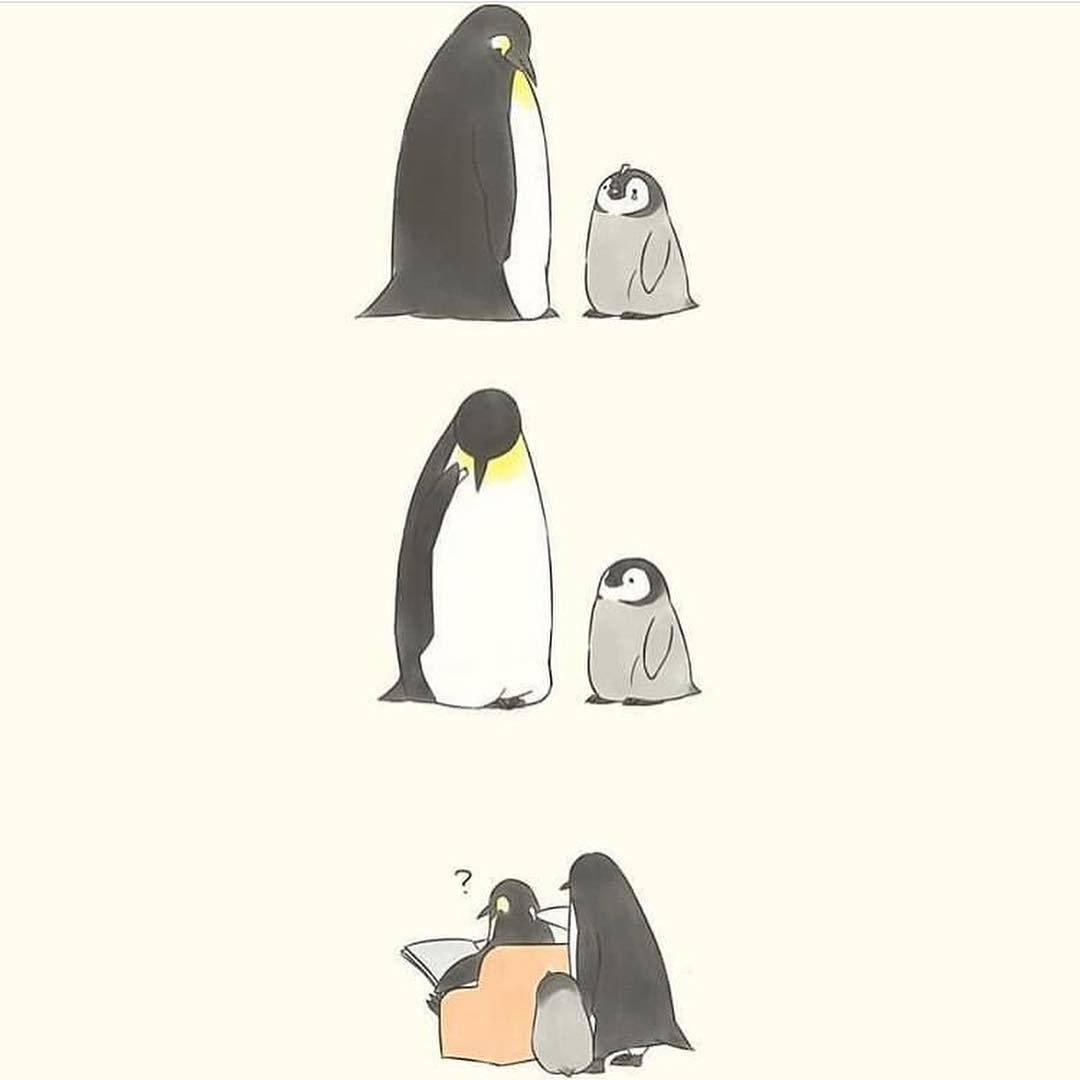 Нарисовать пингвина милого