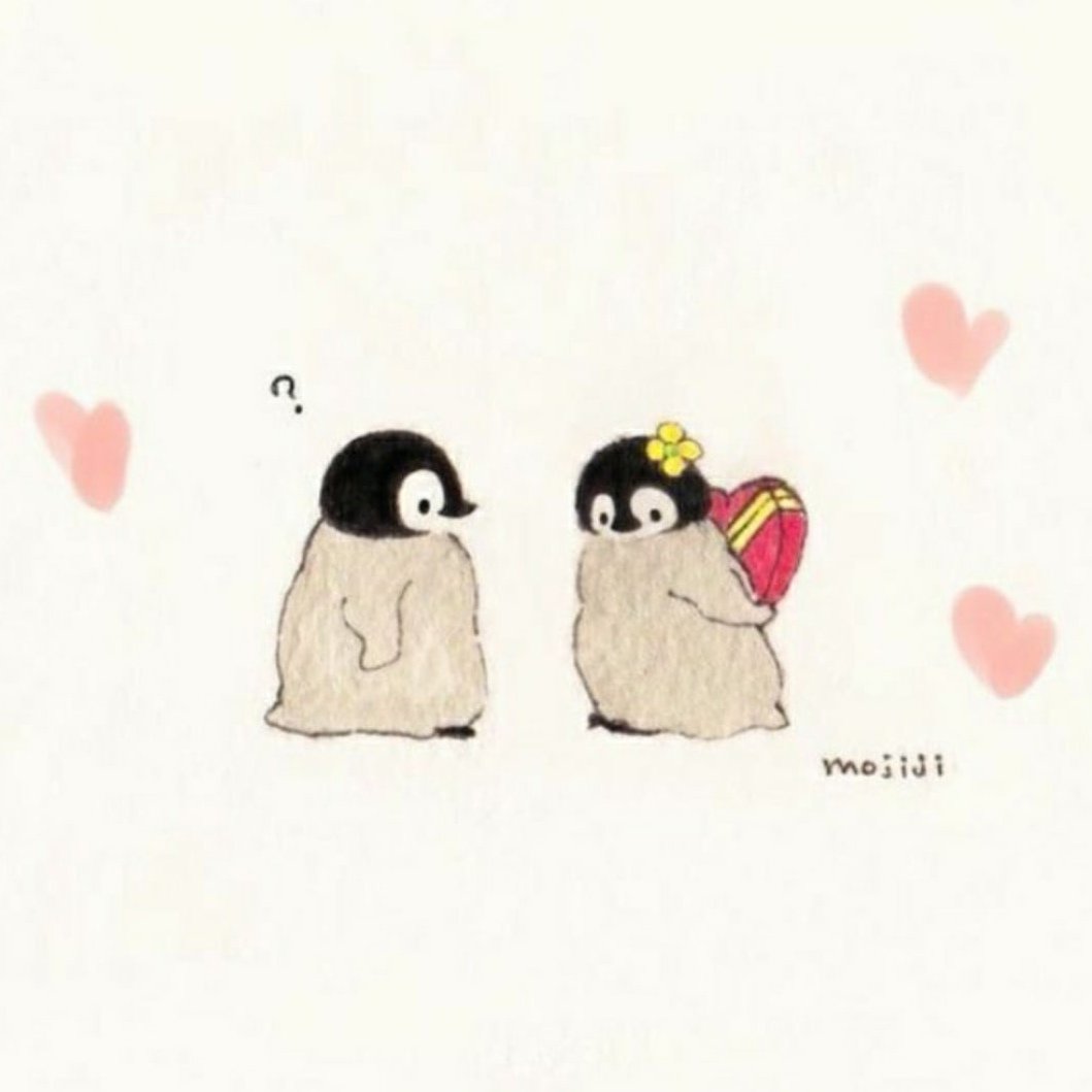 Милые арты с пингвинами любовь