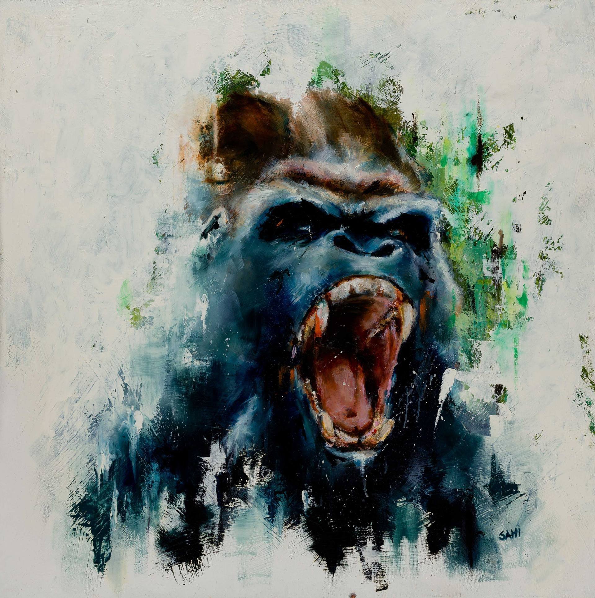 Картина горилла