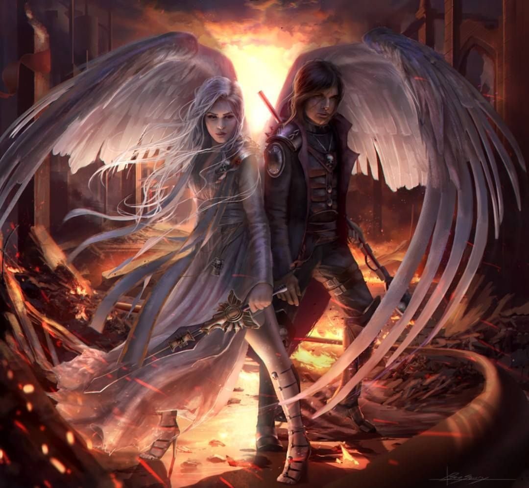 Ангел и демон вместе