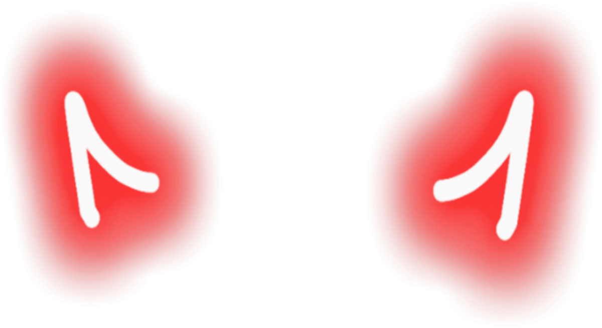 Рога оленя на прозрачном фоне