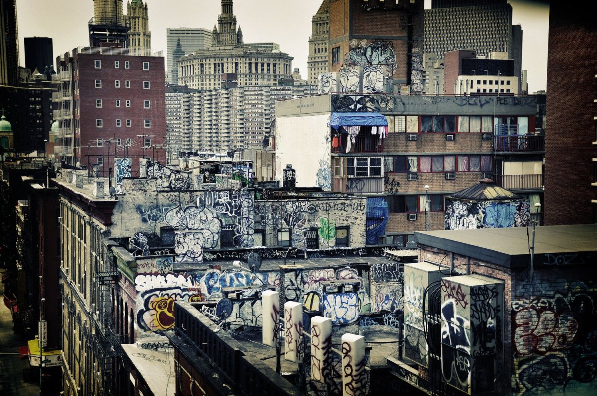 Гетто Нью-Йорк крыши