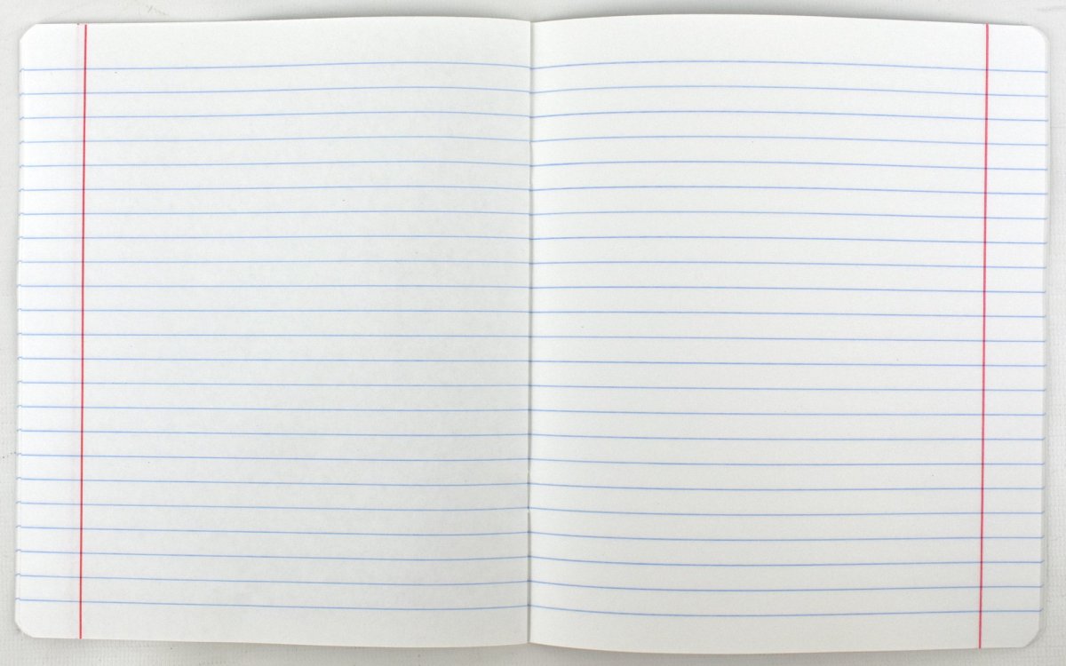 Тетрадный лист в линейку