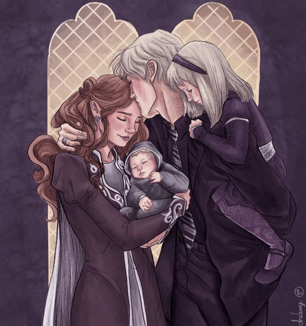 Гермиона и Люциус арт