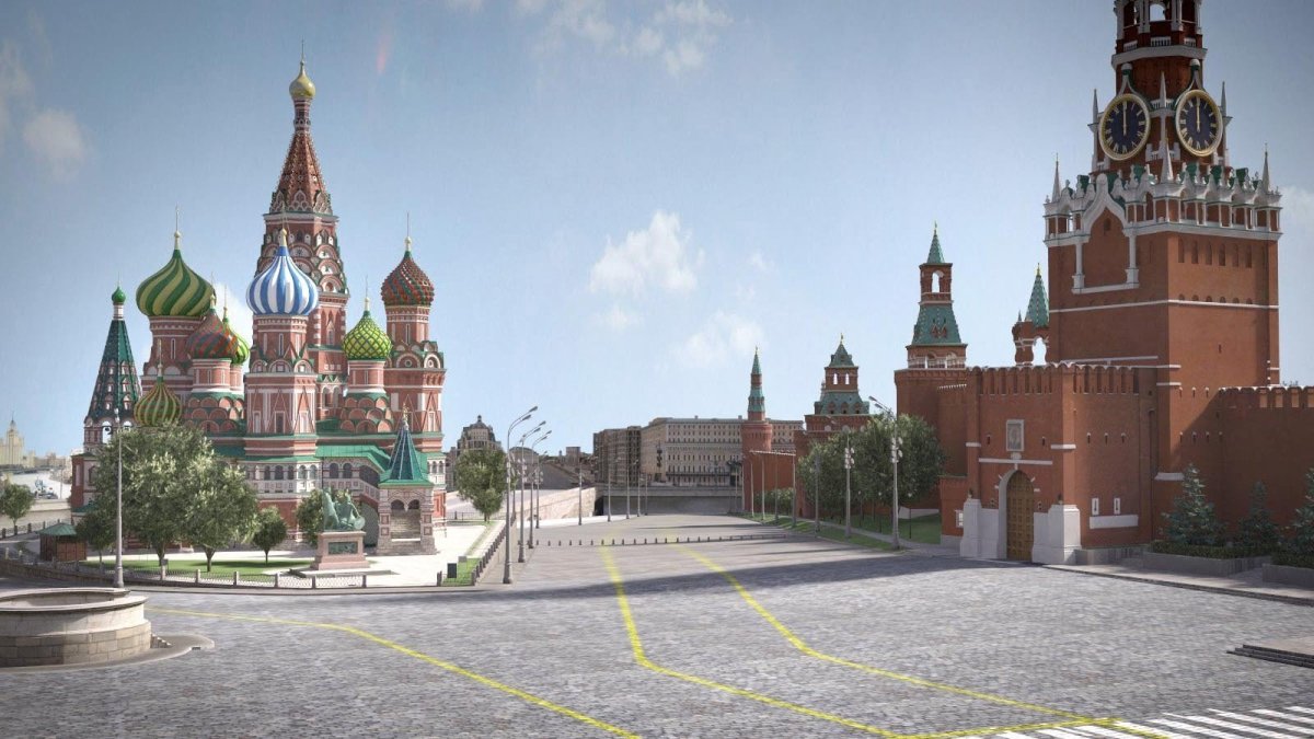 Москва красная площадь 3д модель