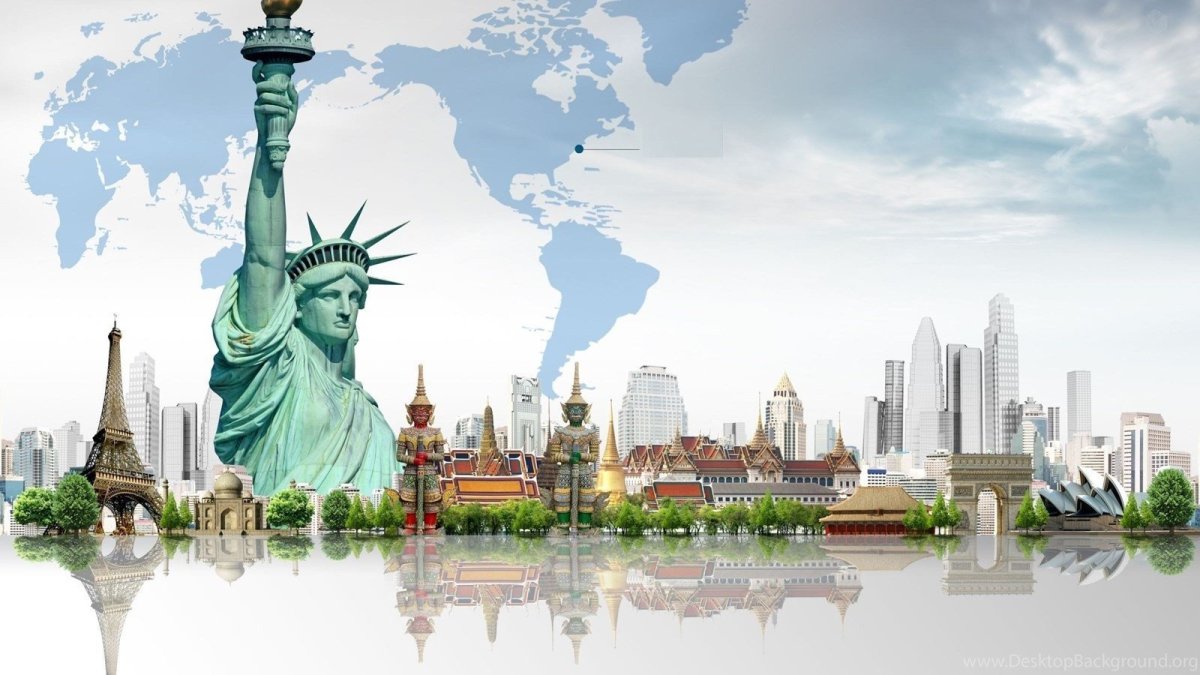 Пейзажи в стиле флэт