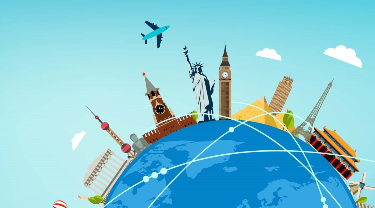 Красивый фон путешествия