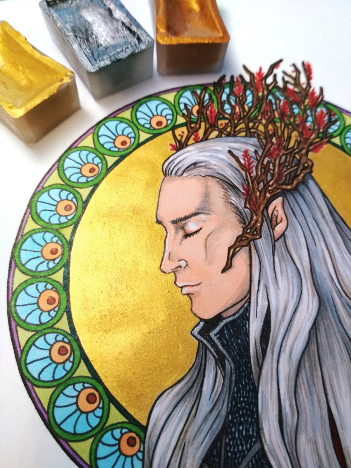 Трандуил и маленький Леголас арт