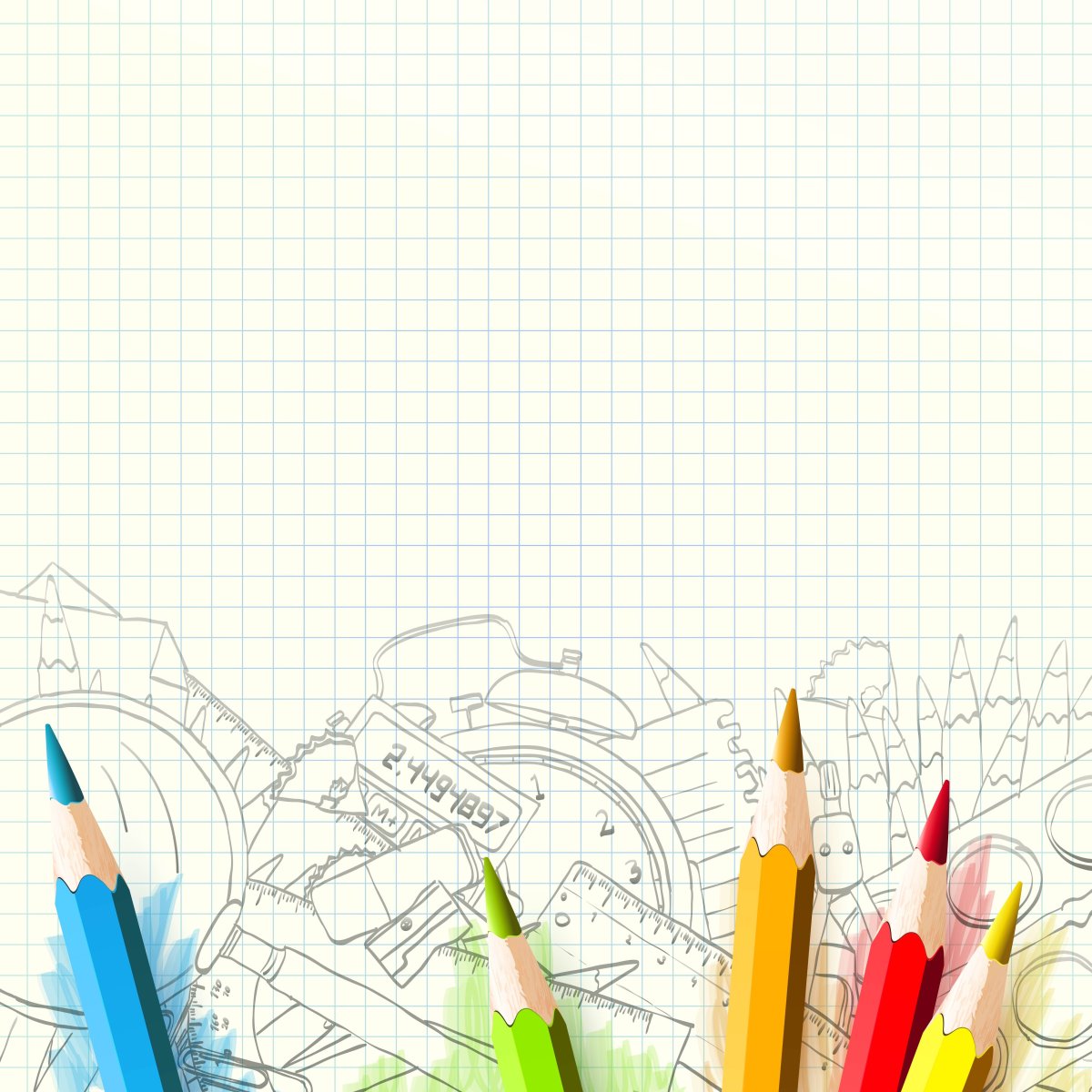 Фон для презентации карандаши