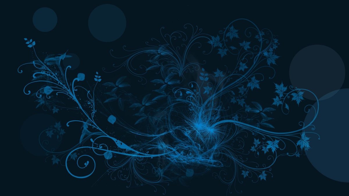 Синие обои на рабочий стол