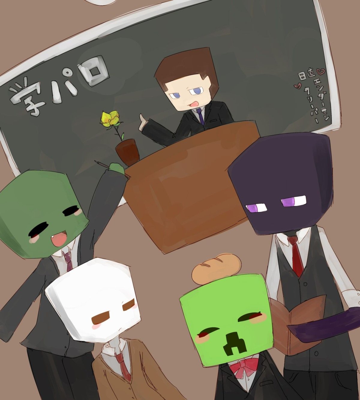 Монстры из МАЙНКРАФТА арт