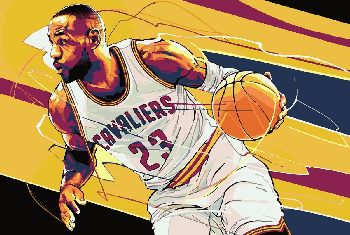 Леброн Джеймс баскетболист арт