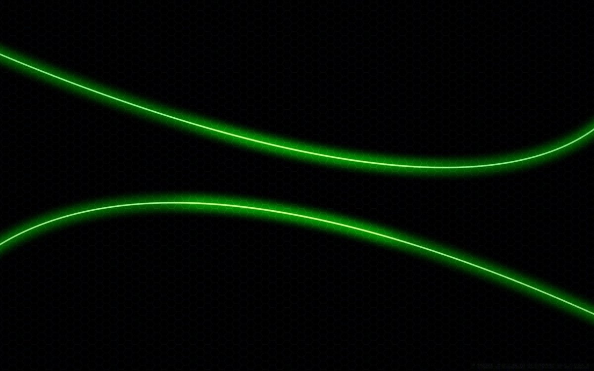 Черно зеленый неон