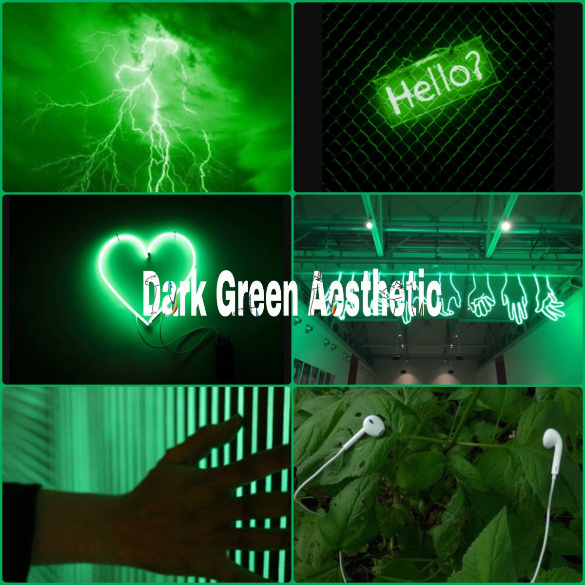 Эстетика неонового зеленого цвета