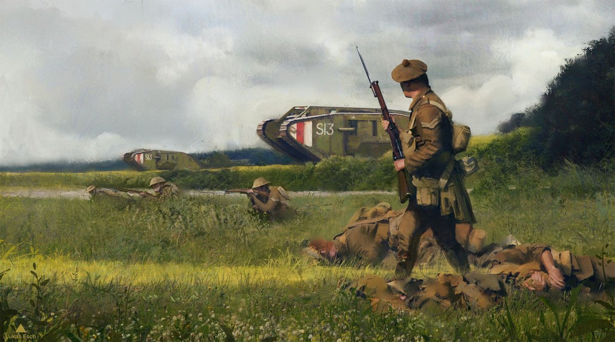 Солдат пейзаж