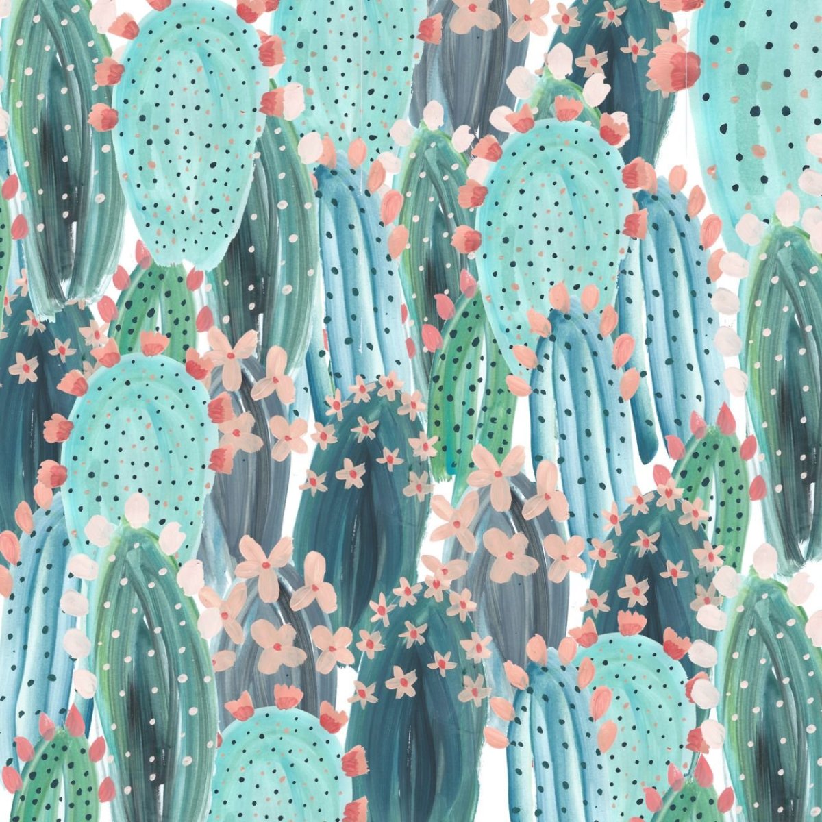 Принты кактусы