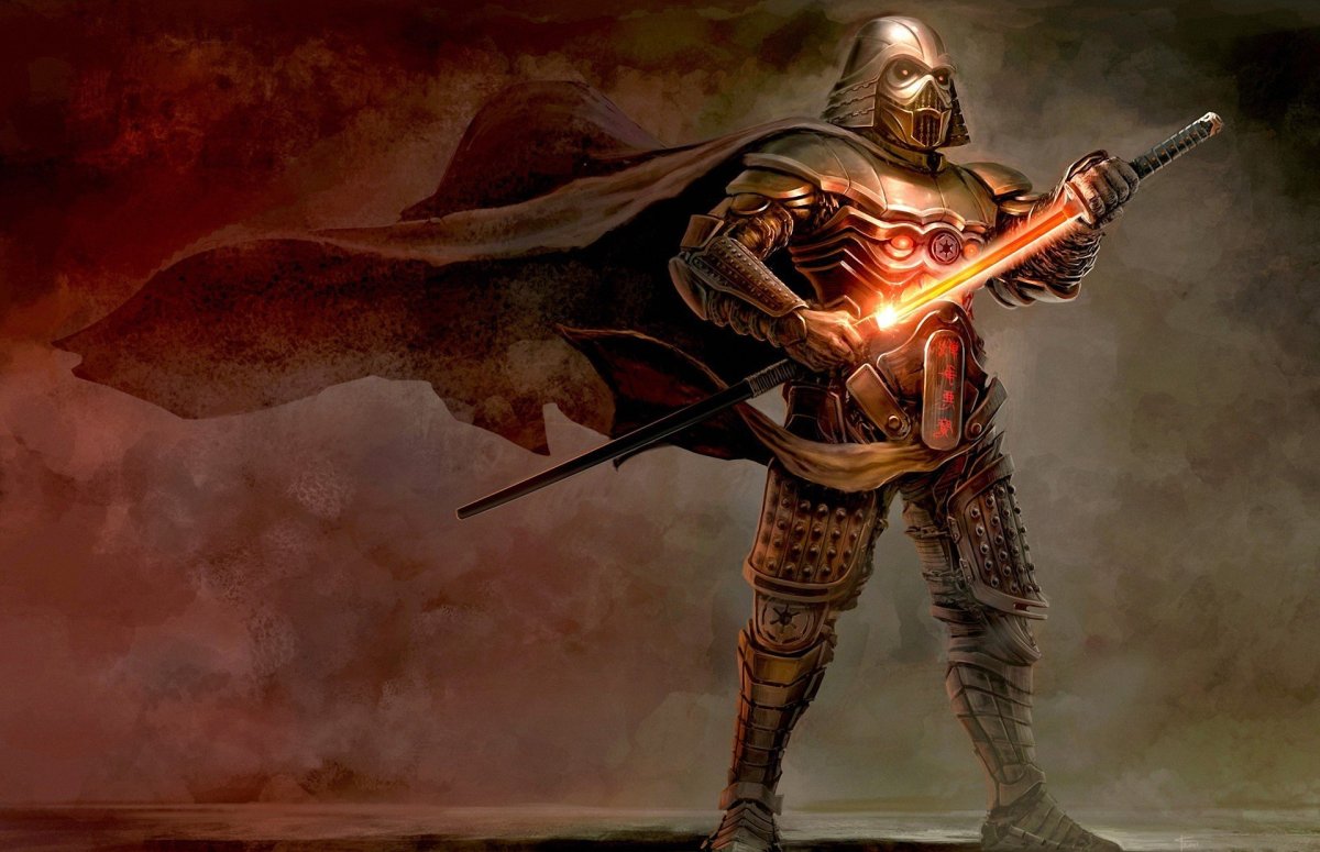 Воин с мечом арт