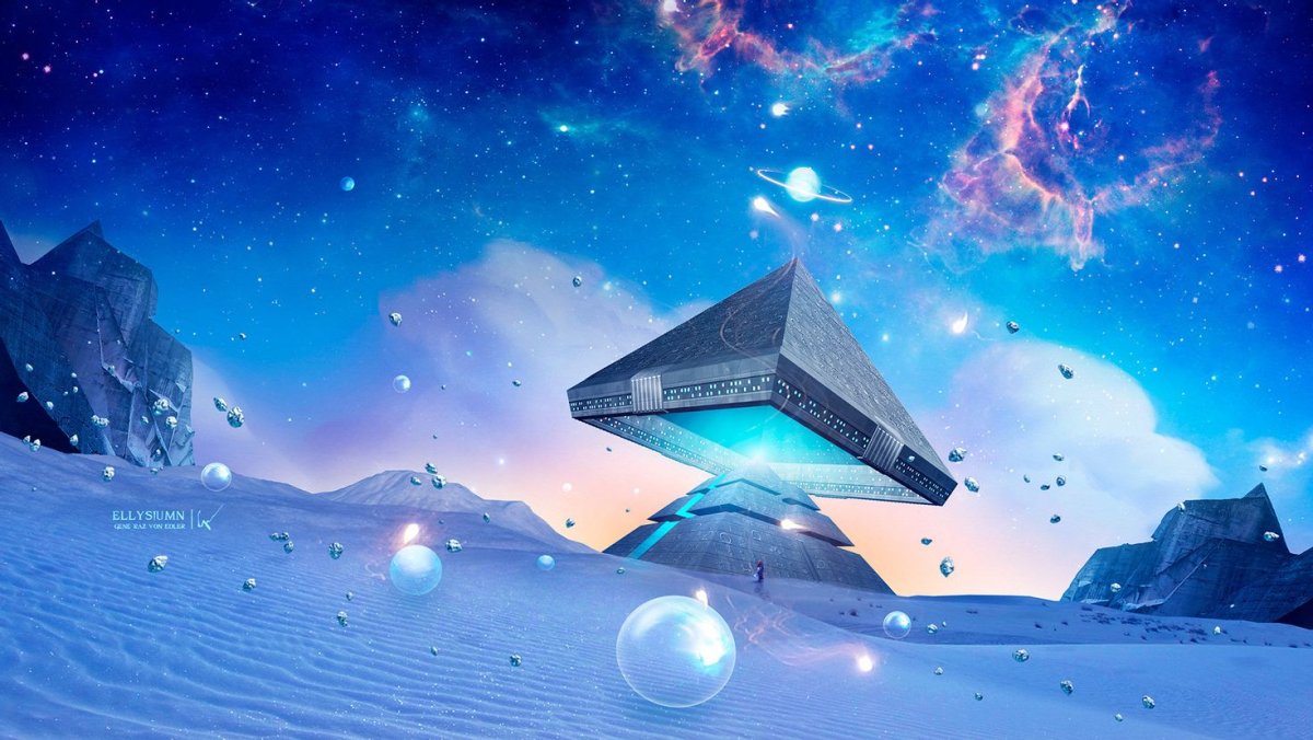 Обои для рабочего стола фантастика пирамиды