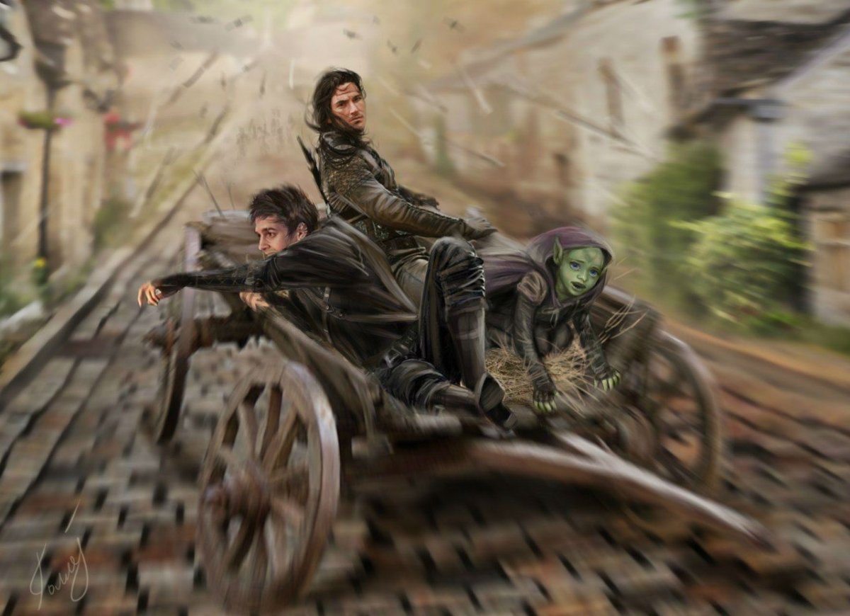 Разбойница фэнтези арт