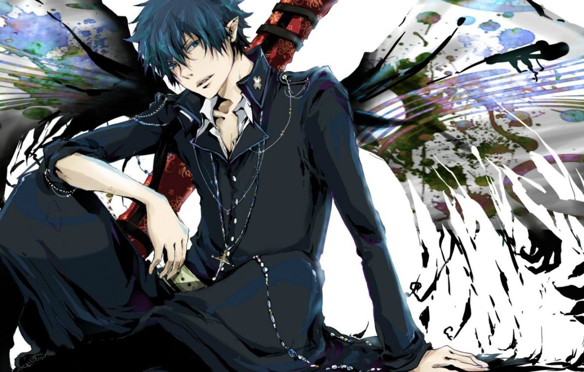 Синий экзорцист аниме демоны