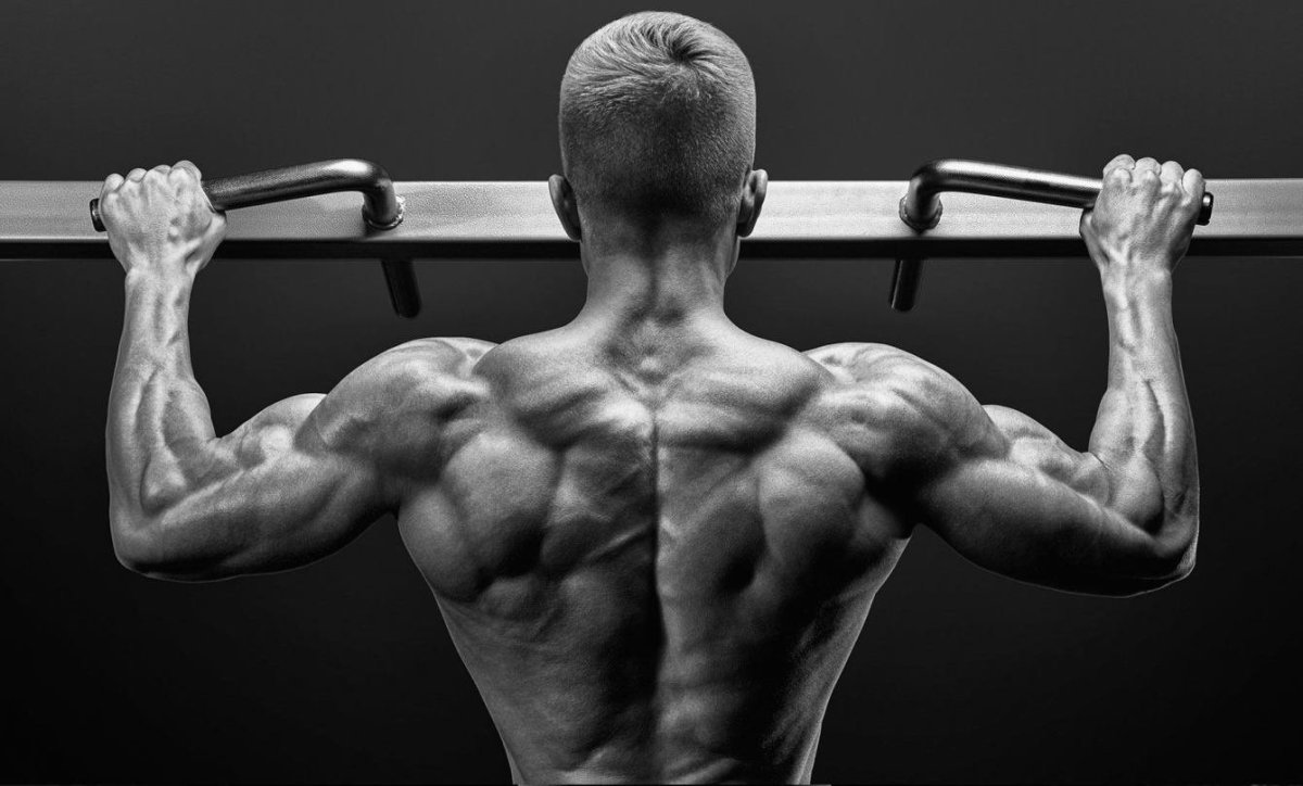 Спортсмен на турнике