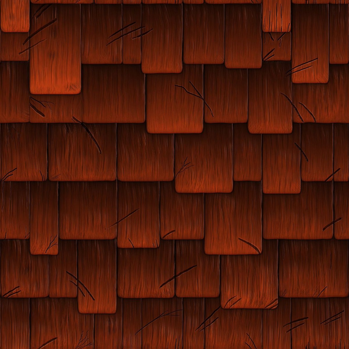 Hand painted черепица