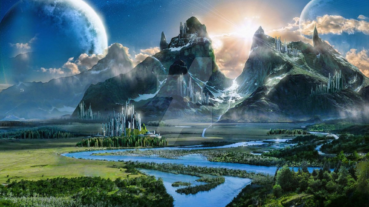 Пейзажи в стиле фэнтези