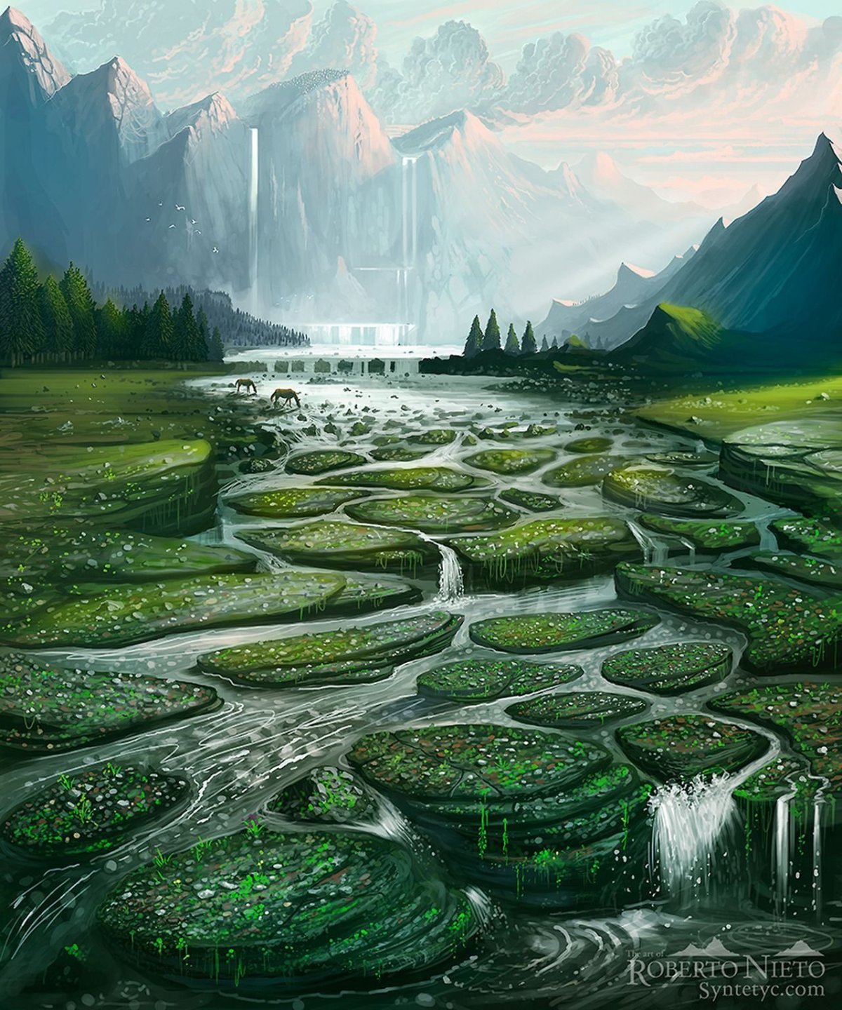 Пейзаж фэнтези реалистичный