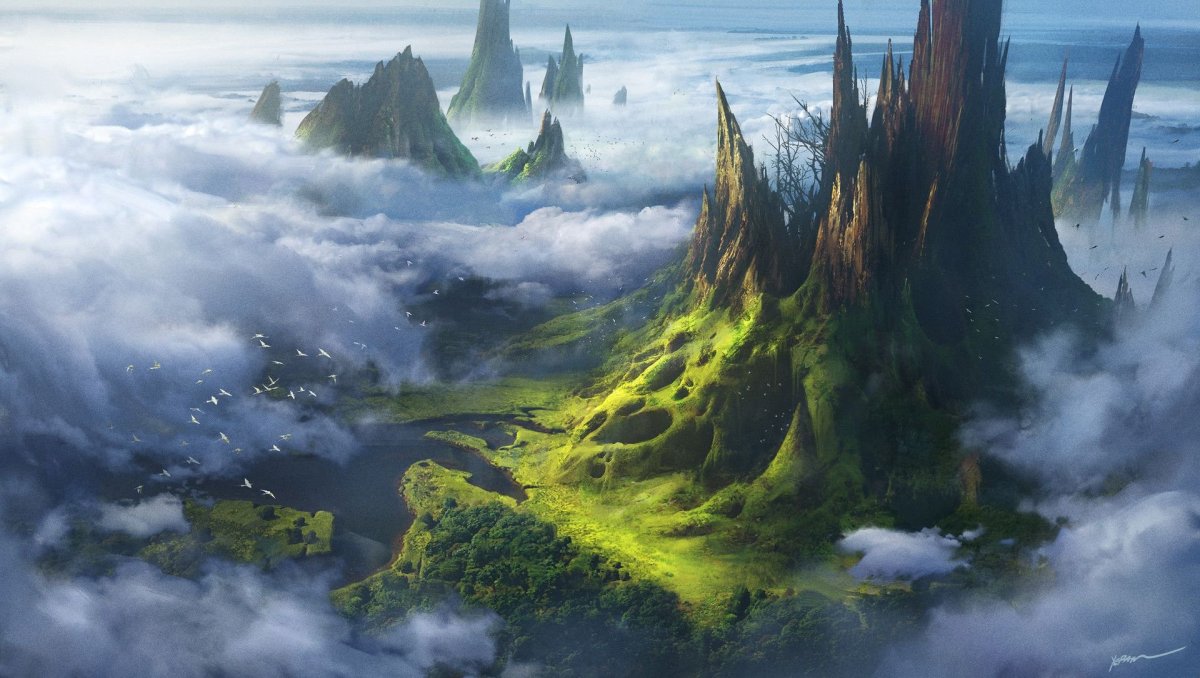 Фэнтези пейзажи города