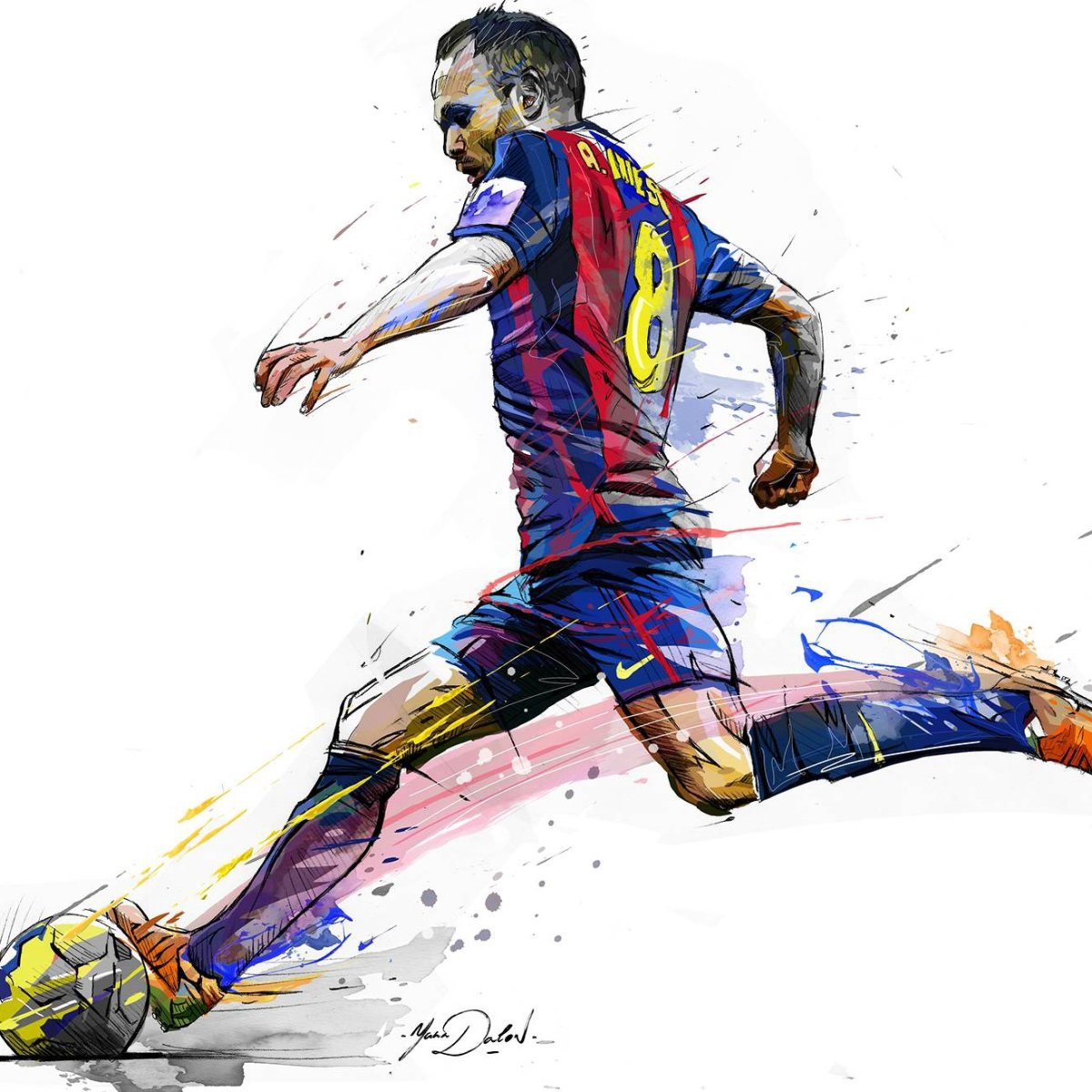 Рисунки Андрес Иньеста