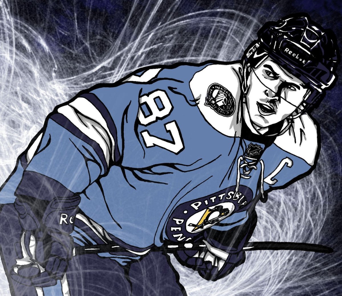 Кросби НХЛ арт