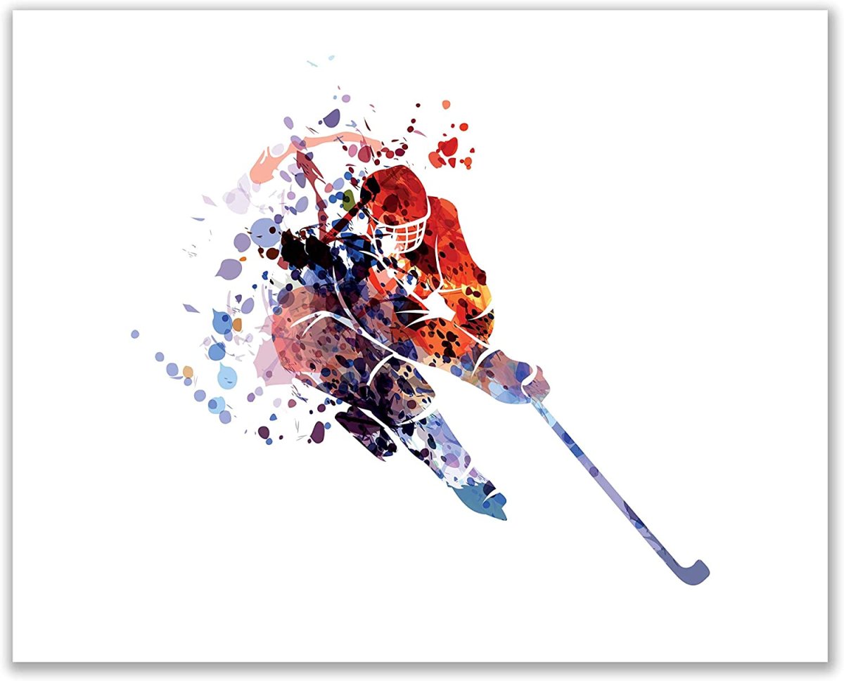 Хоккеист абстракция