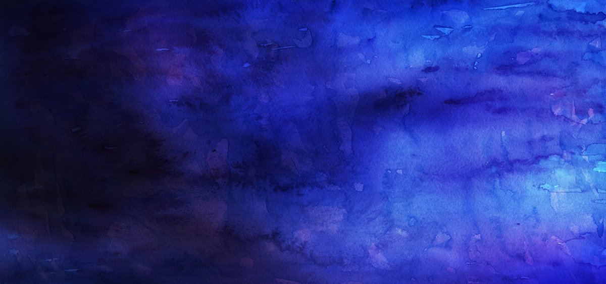Темно синие Акварельные разводы