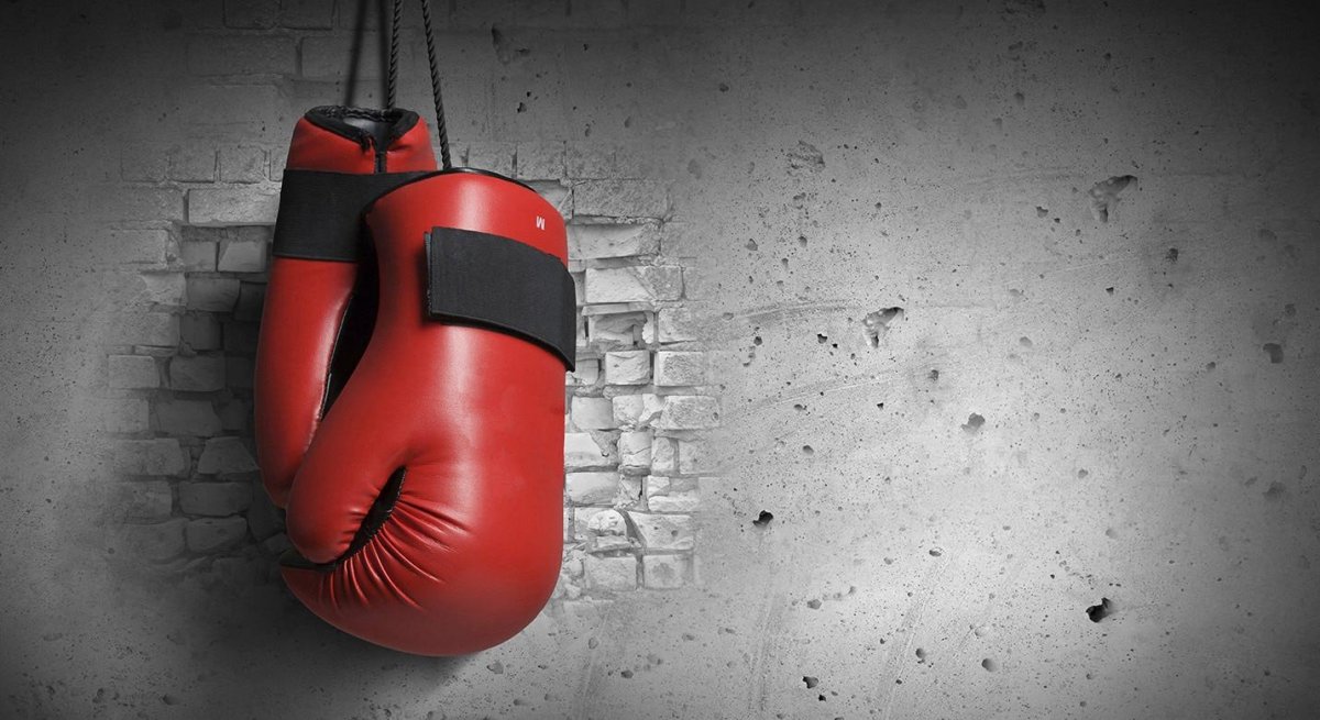 Бокс перчатки фон