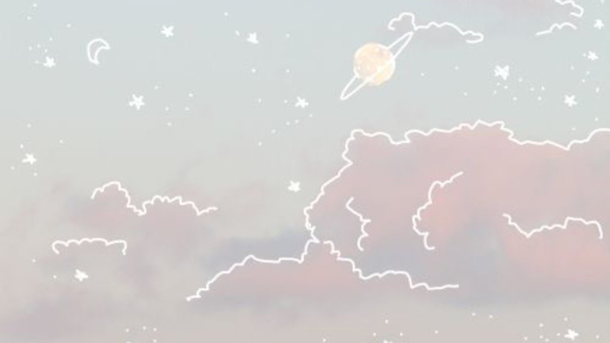 Пастельный фон с облачками