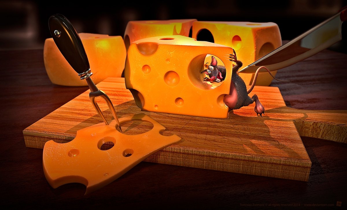 Мышка в сыре