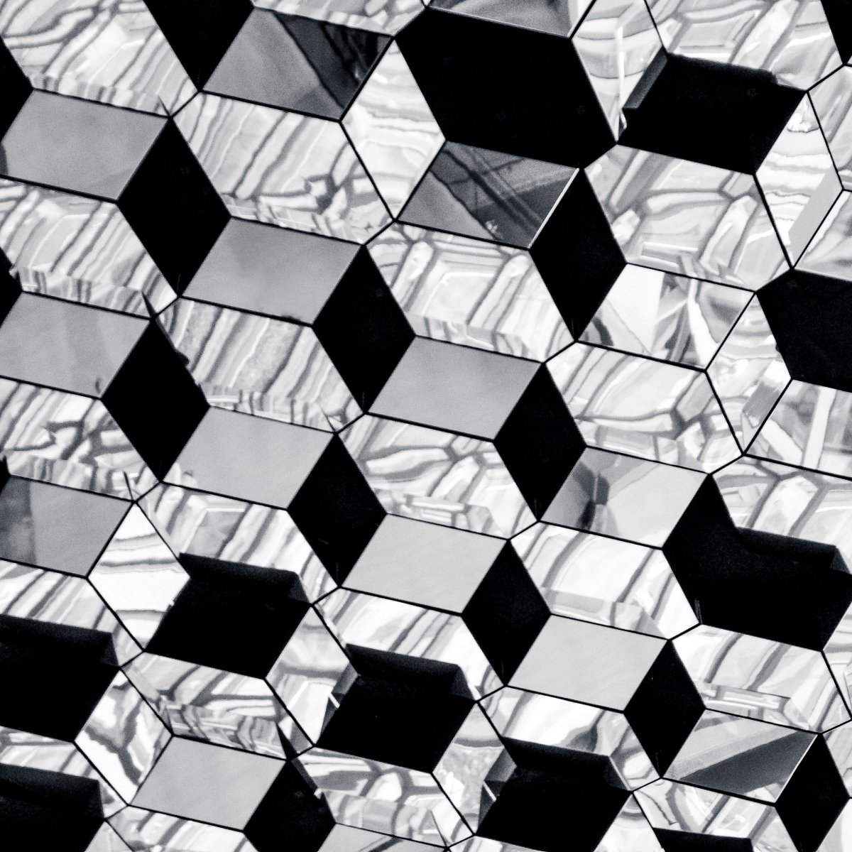 Абстракция в черно-белом цвете