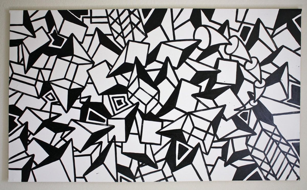 Современное искусство черно белое