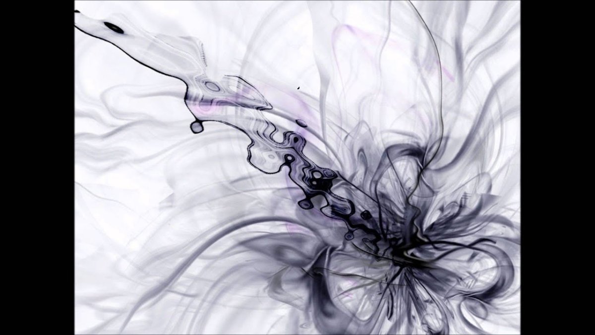 Картина черно белая абстракция