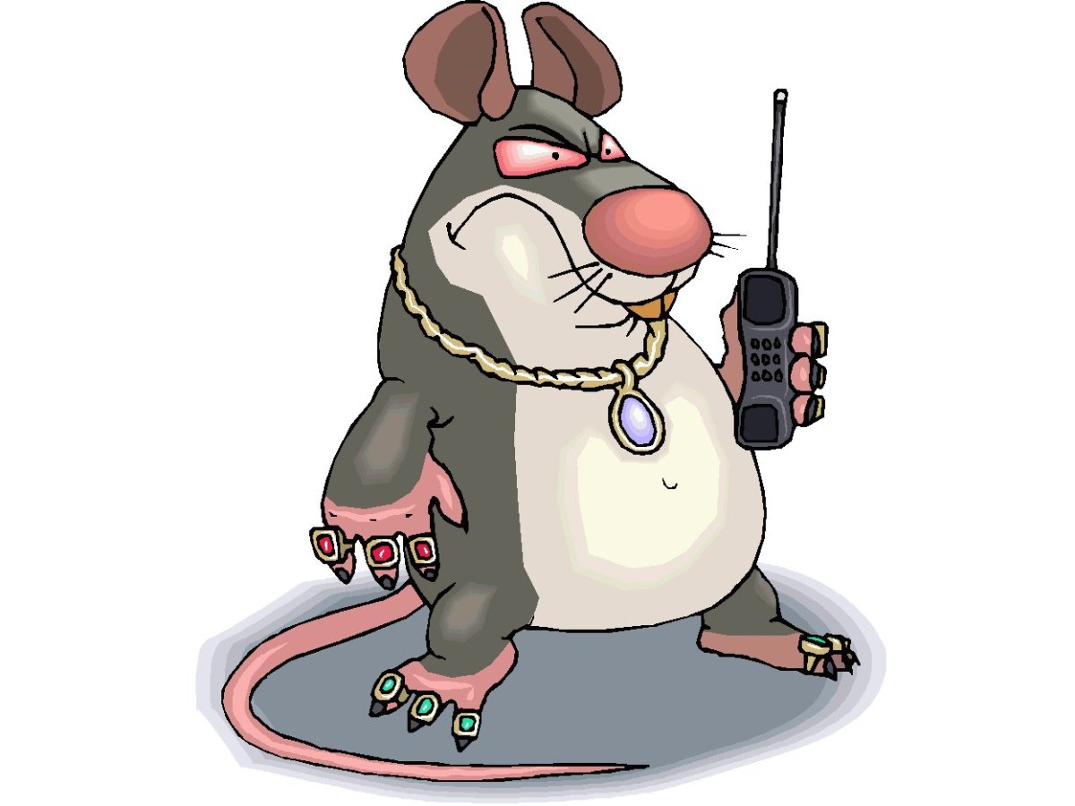 Крыса с бусами