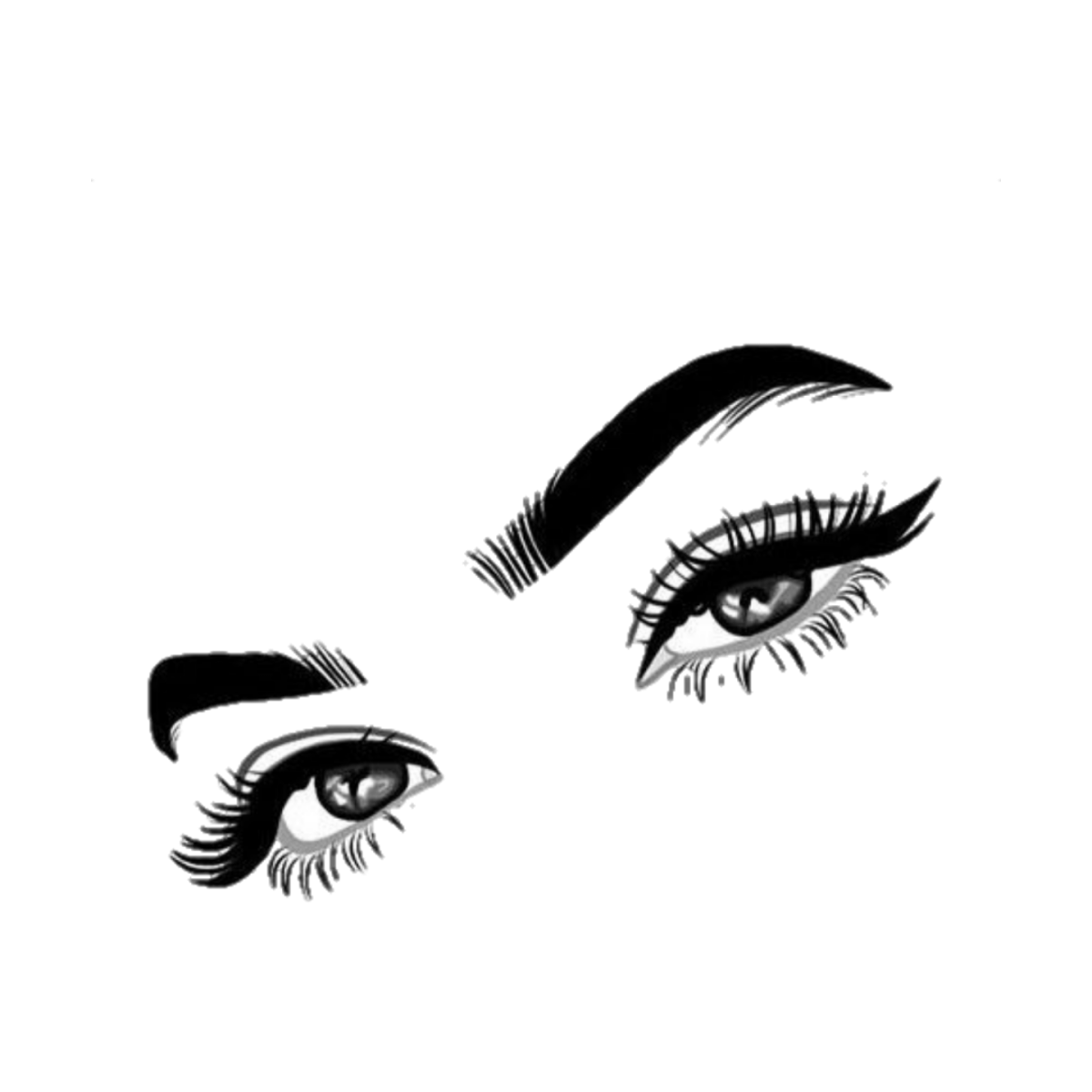 Ресницы силуэт