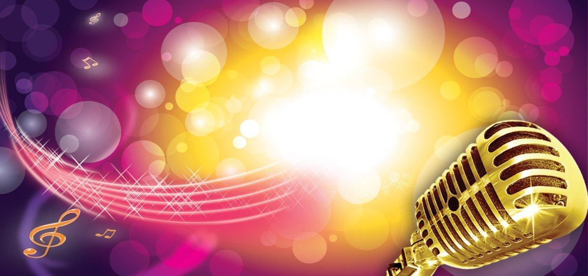 Музыкальный ретро фон