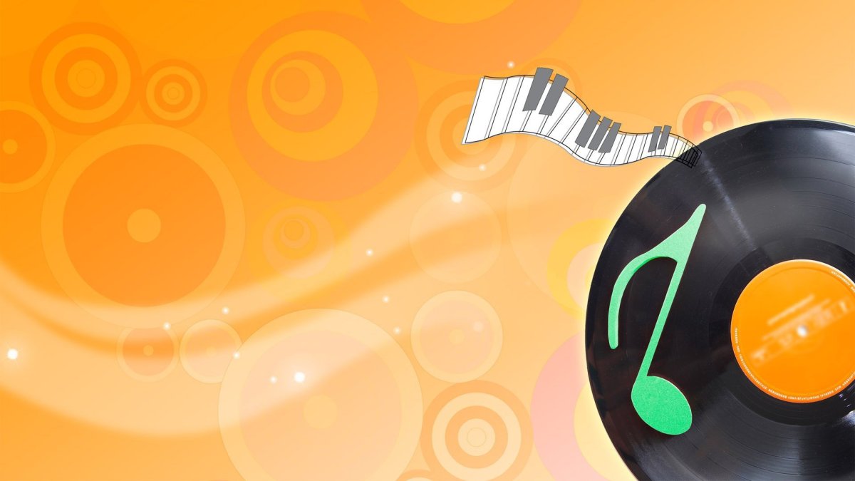 Рамка из нот без фона